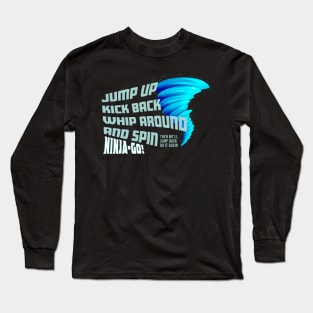 Ninjago Spinjitzu Blue Fan-Art Long Sleeve T-Shirt